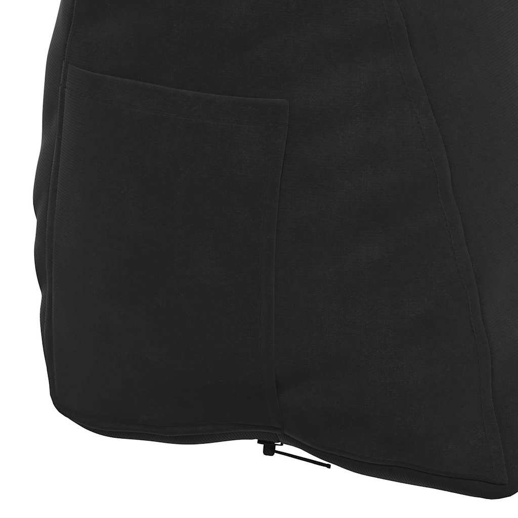 Rückenkissen Schwarz 60 x 20 x 50 cm Cordstoff