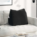 Rückenkissen Schwarz 60 x 20 x 50 cm Cordstoff