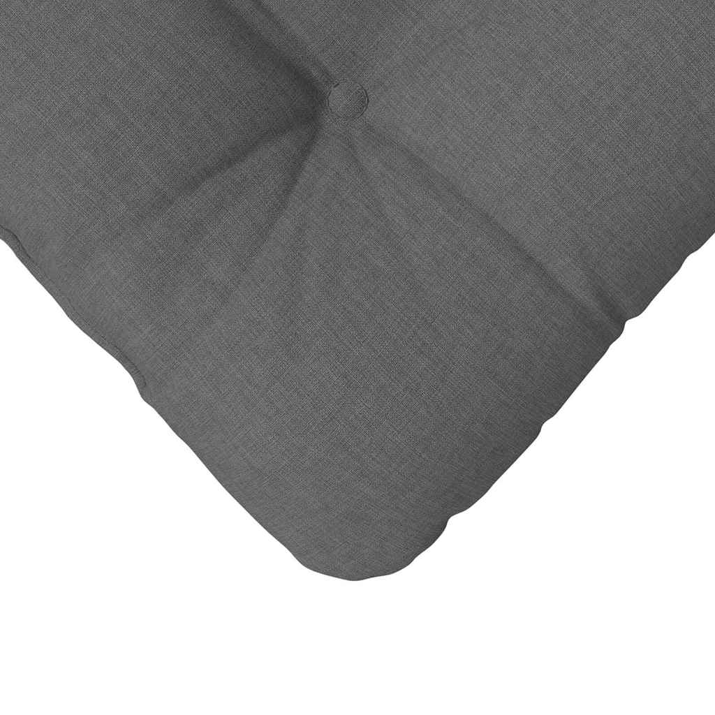 Sitzkissen 4 pcs Dunkelgrau 40 x 40 x 12 cm Stoff