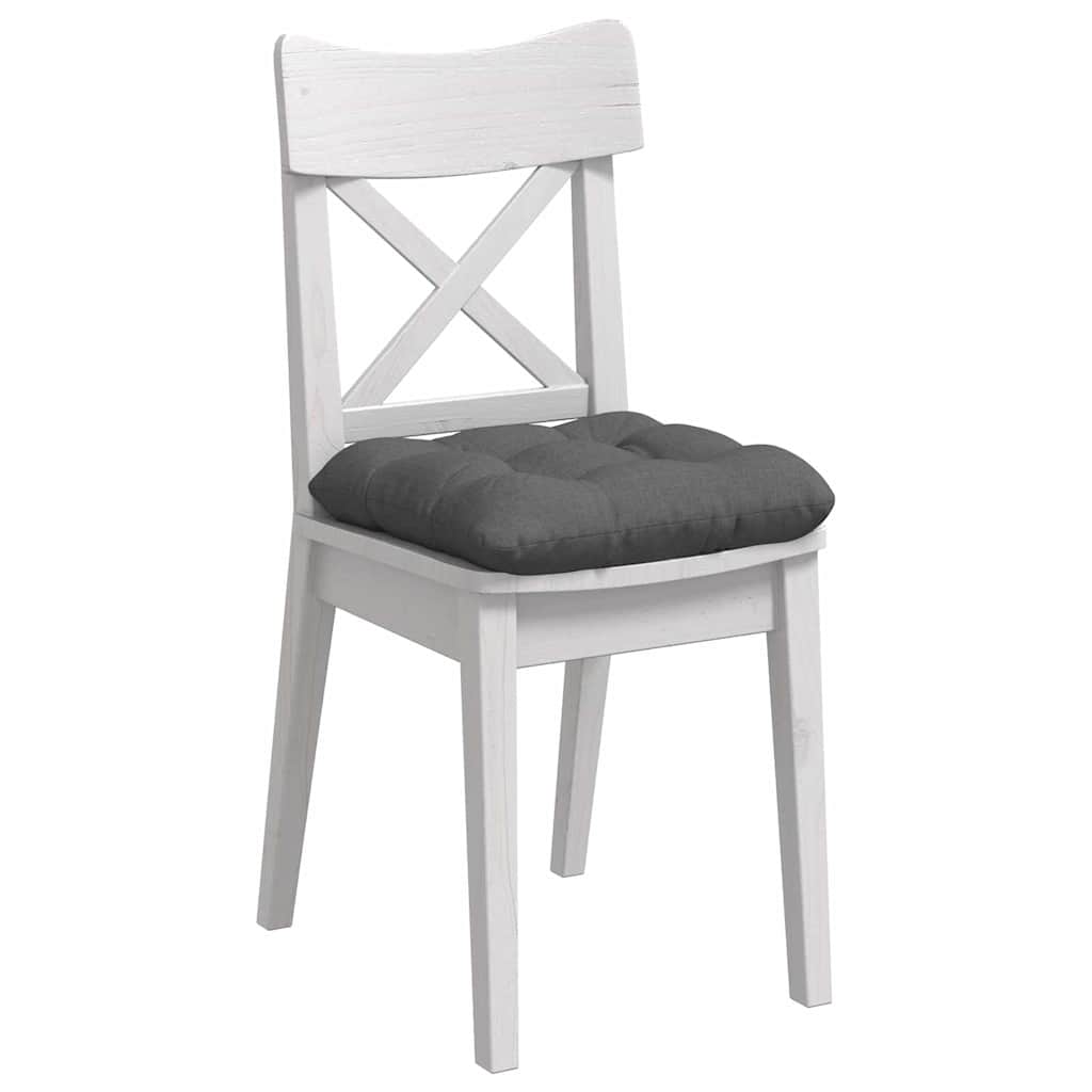 Sitzkissen 4 pcs Dunkelgrau 40 x 40 x 12 cm Stoff