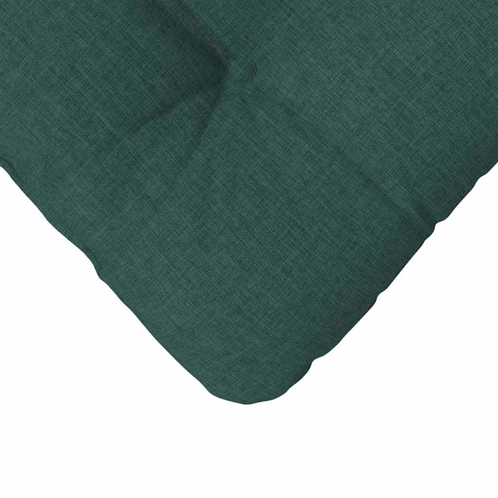 Sitzkissen 4 pcs Dunkelgrün 40 x 40 x 12 cm Stoff