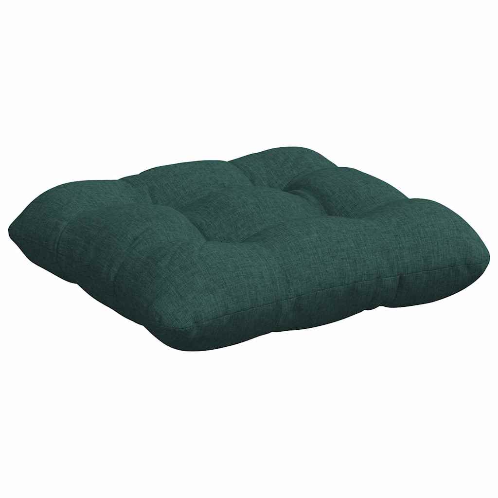Sitzkissen 4 pcs Dunkelgrün 40 x 40 x 12 cm Stoff