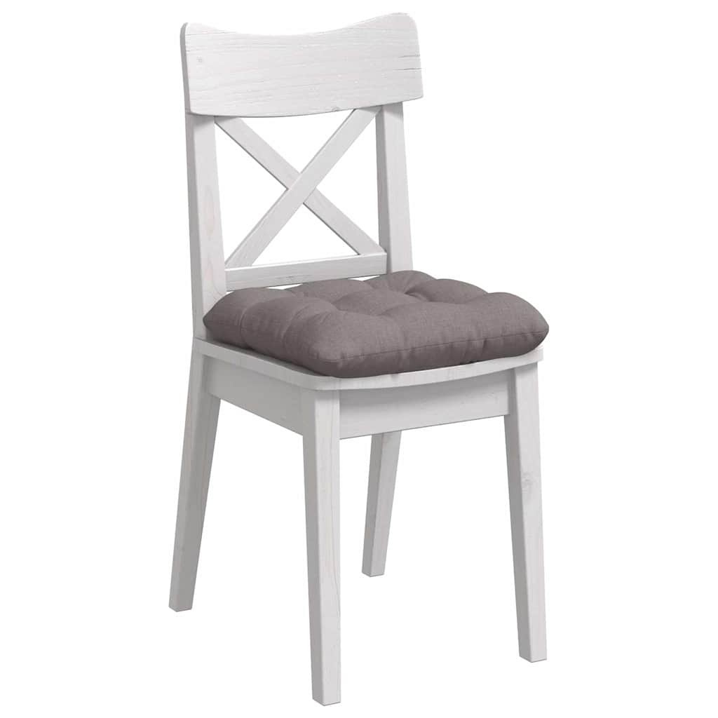 Sitzkissen 4 pcs Taupe 40 x 40 x 12 cm Stoff