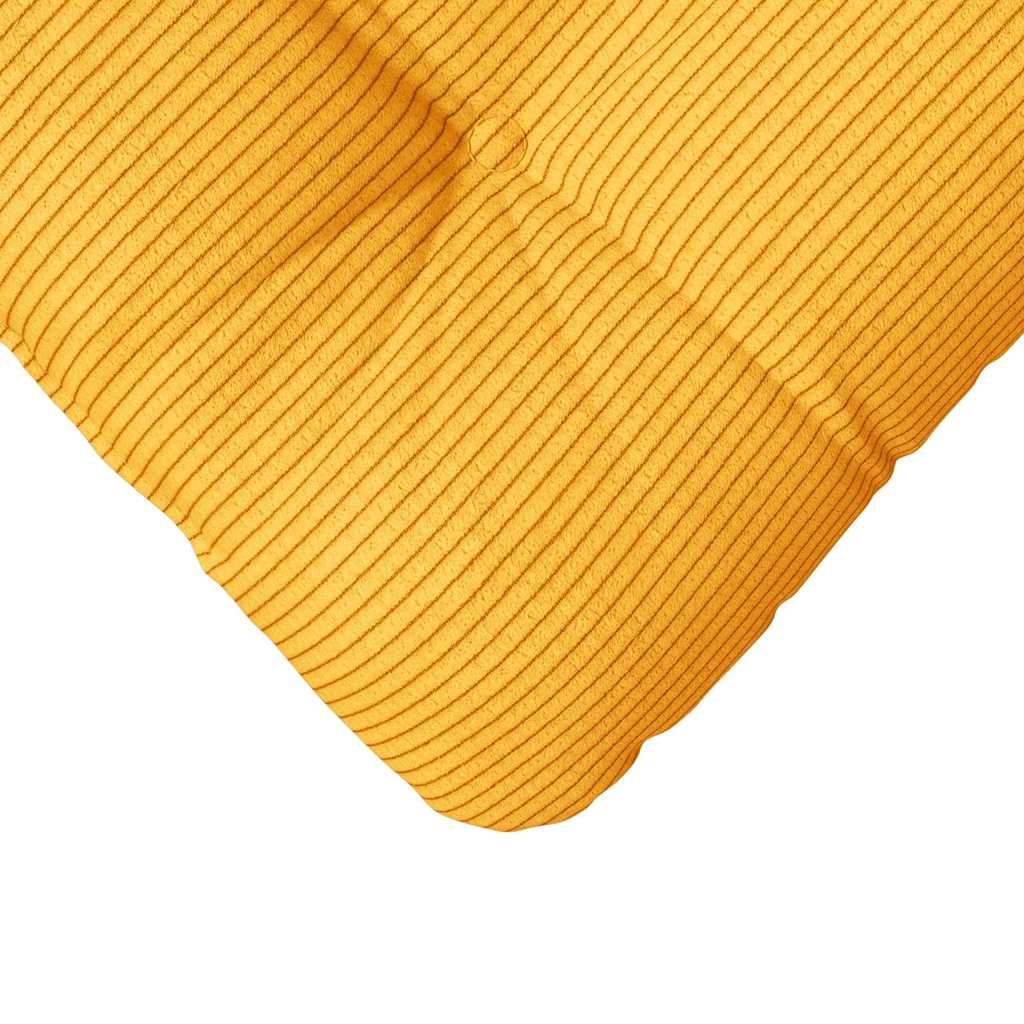 Sitzkissen 4 pcs Helles Gelb 40 x 40 cm Cordstoff