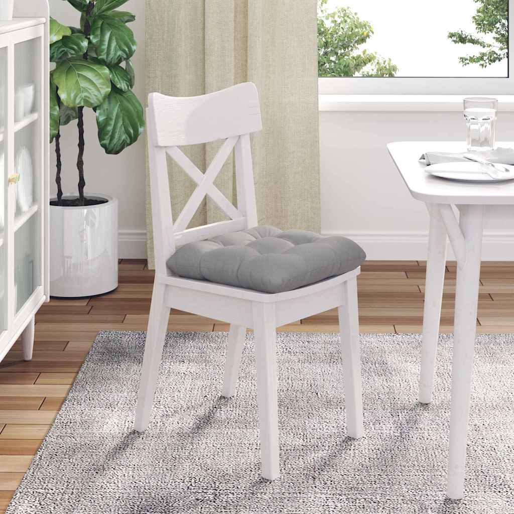 Sitzkissen 4 pcs Wolkengrau 45 x 45 x 12 cm Stoff