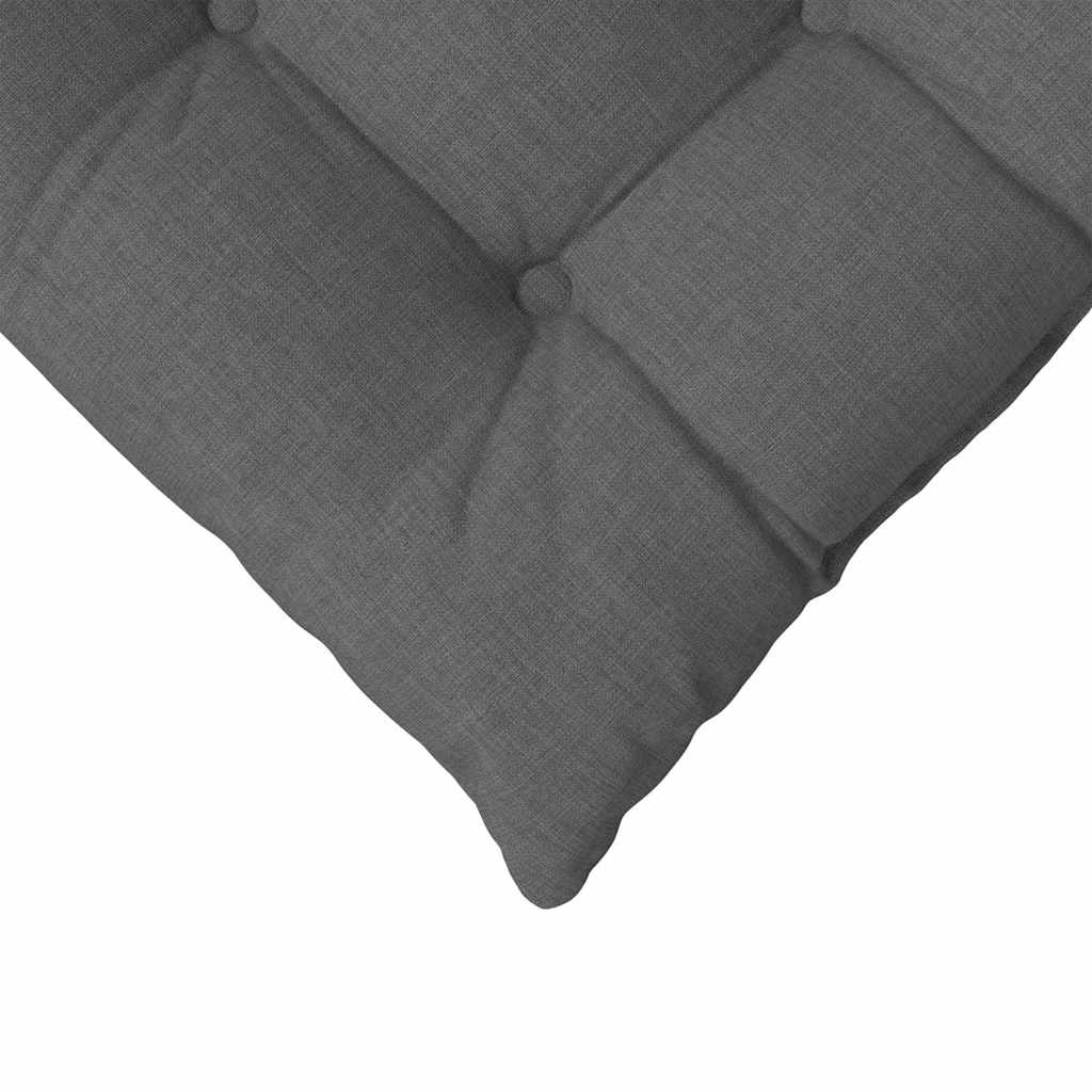 Sitzkissen 4 pcs Dunkelgrau 40 x 40 x 6 cm Stoff