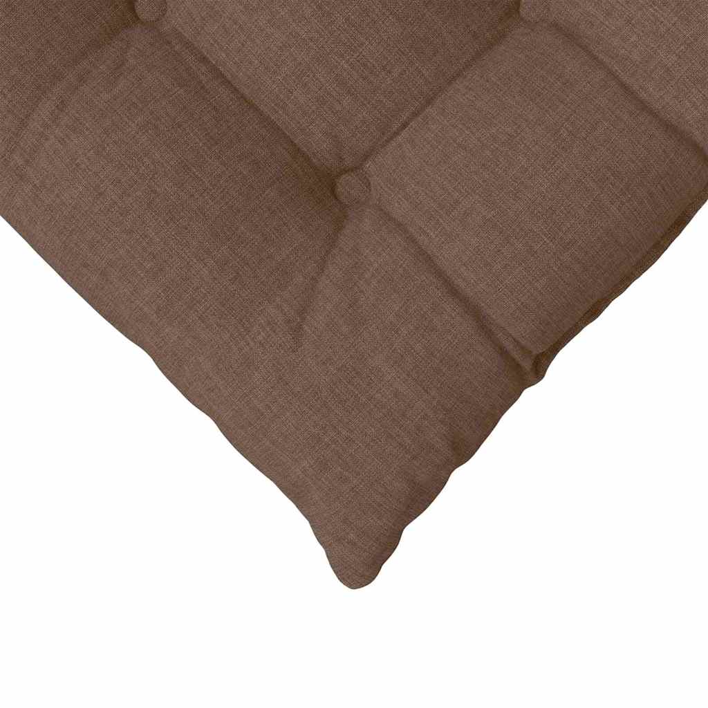Sitzkissen 4 pcs Braun 40 x 40 x 6 cm Stoff