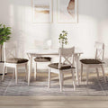 Sitzkissen 4 pcs Braun 40 x 40 x 6 cm Stoff