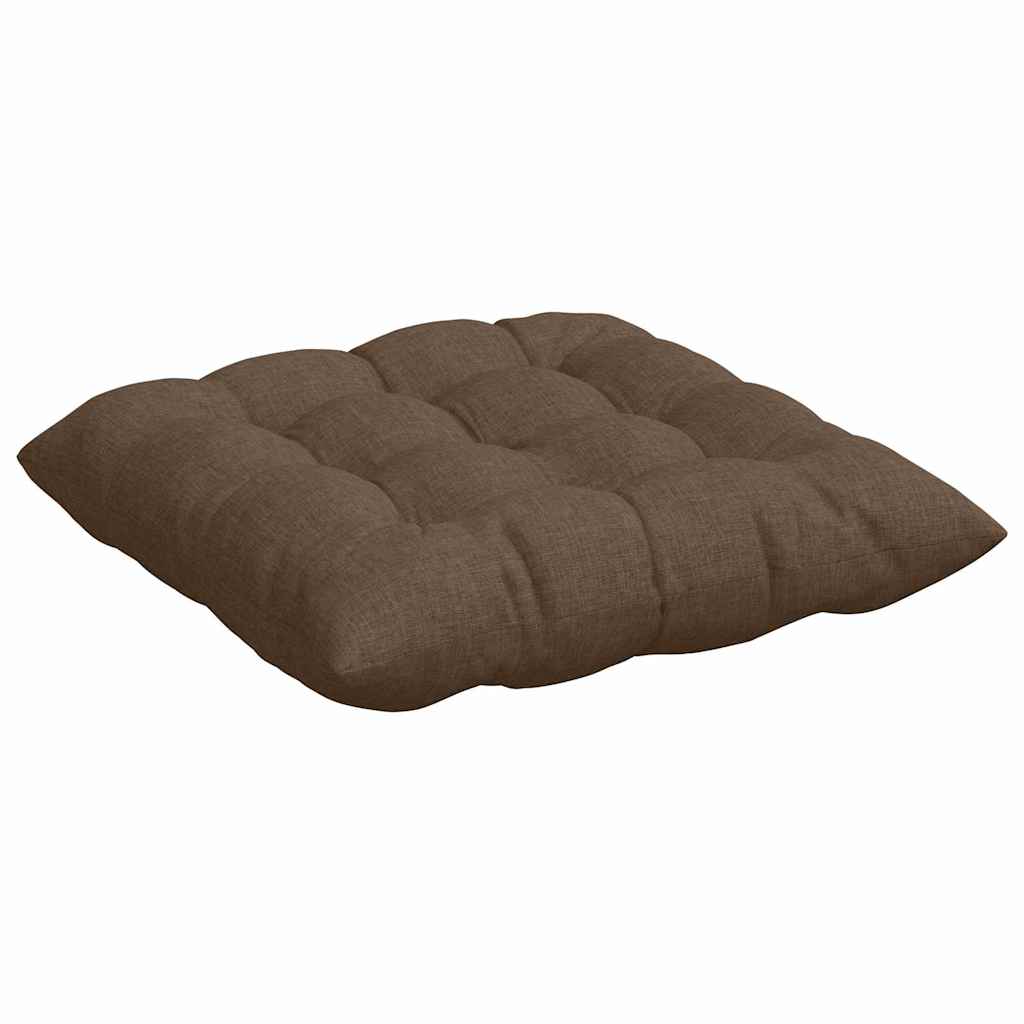 Sitzkissen 4 pcs Braun 40 x 40 x 6 cm Stoff
