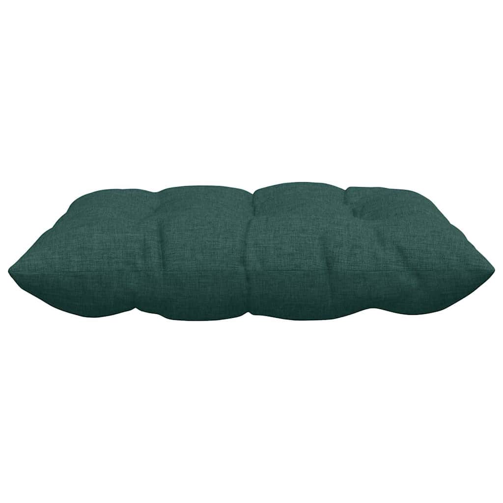 Sitzkissen 4 pcs Dunkelgrün 40 x 40 x 6 cm Stoff