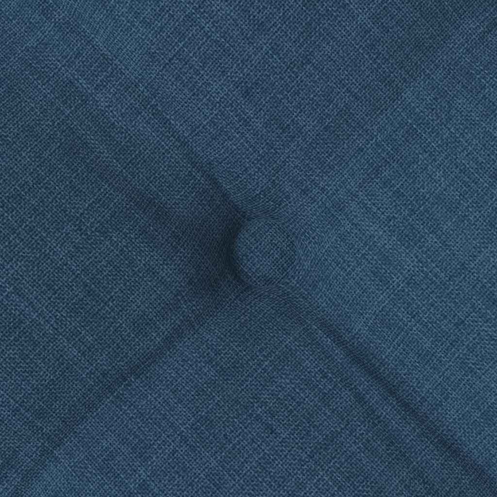 Sitzkissen 4 pcs Blau 40 x 40 x 6 cm Stoff