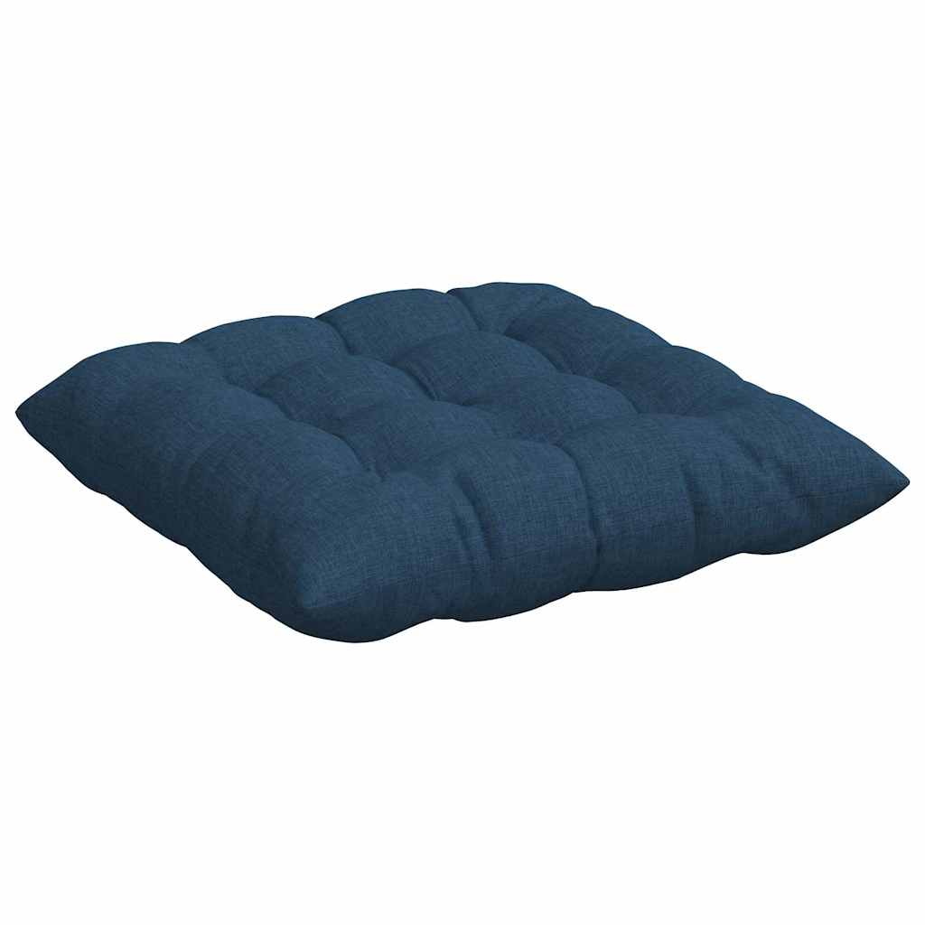 Sitzkissen 4 pcs Blau 40 x 40 x 6 cm Stoff