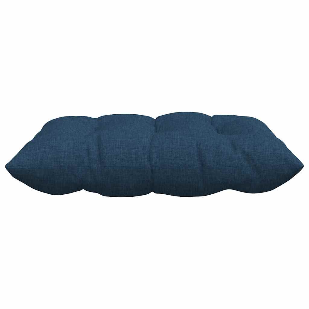 Sitzkissen 4 pcs Blau 40 x 40 x 6 cm Stoff