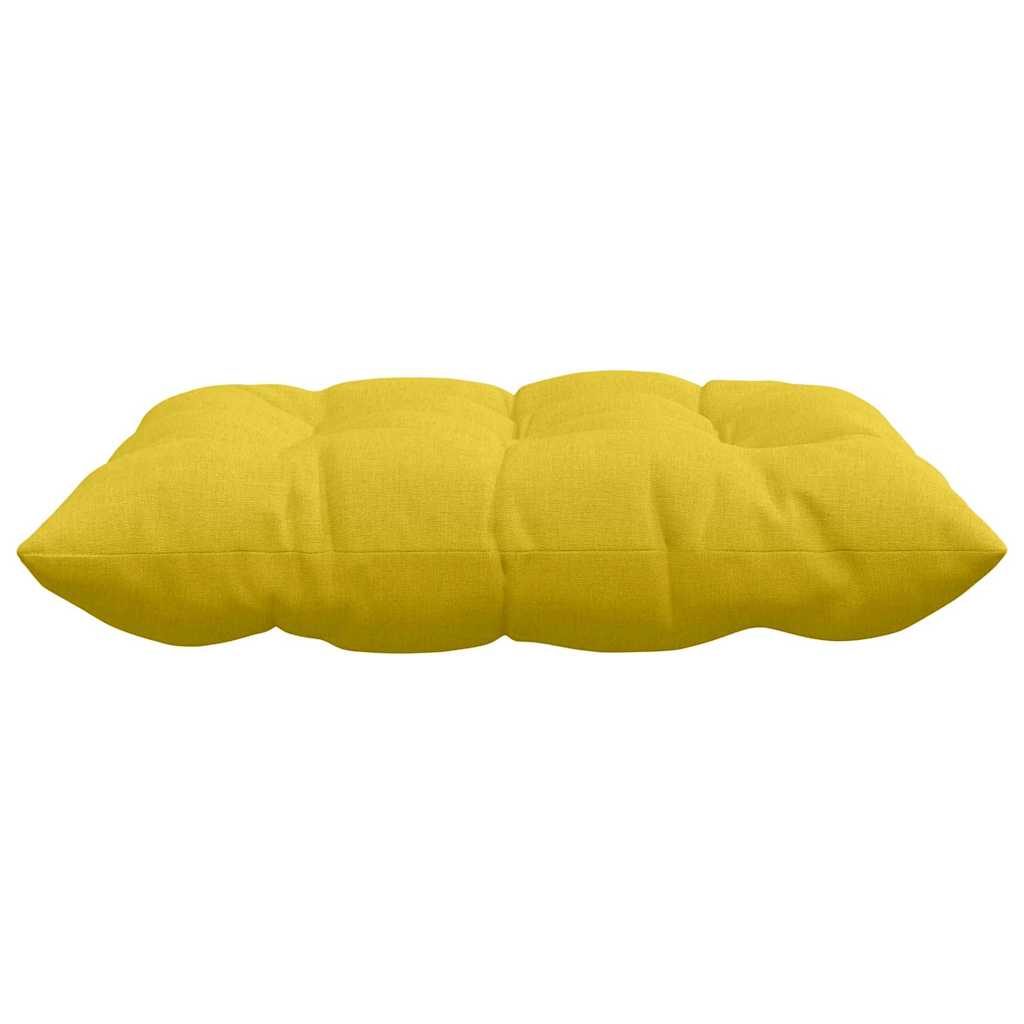 Sitzkissen 4 pcs Helles Gelb 40 x 40 x 6 cm Stoff