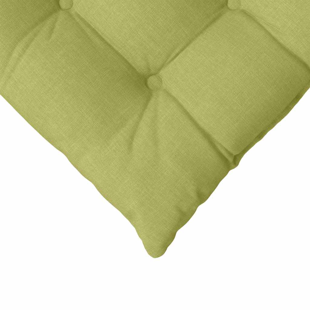 Sitzkissen 4 pcs Hellgrün 40 x 40 x 6 cm Stoff