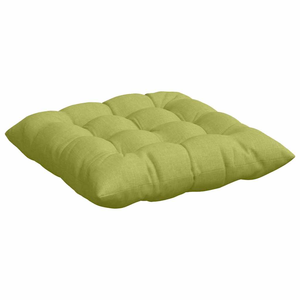 Sitzkissen 4 pcs Hellgrün 40 x 40 x 6 cm Stoff