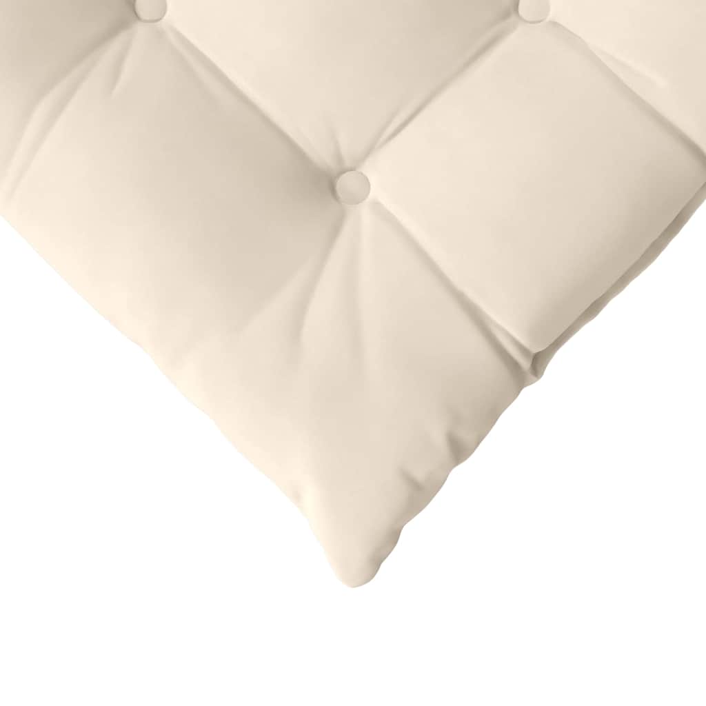 Sitzkissen 4 pcs Beige 40 x 40 x 6 cm Mikrofaser