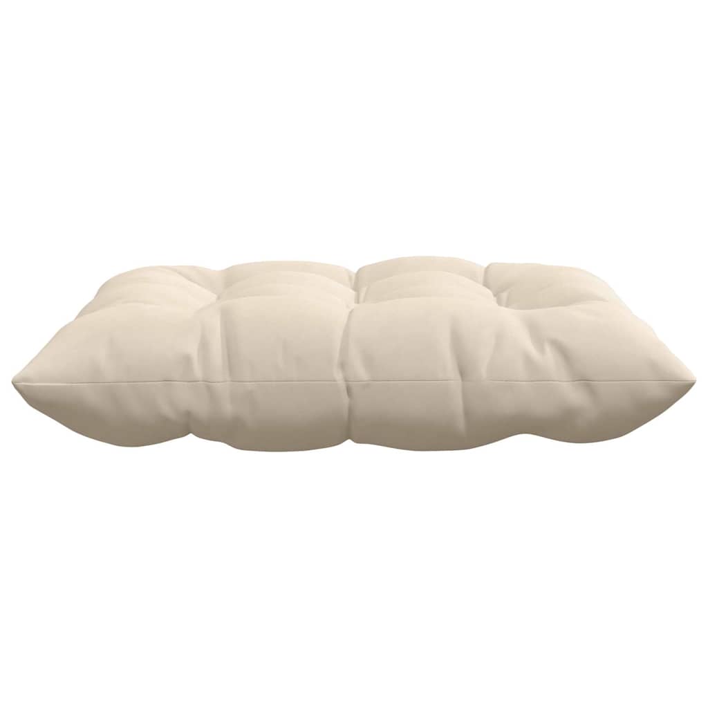 Sitzkissen 4 pcs Beige 40 x 40 x 6 cm Mikrofaser