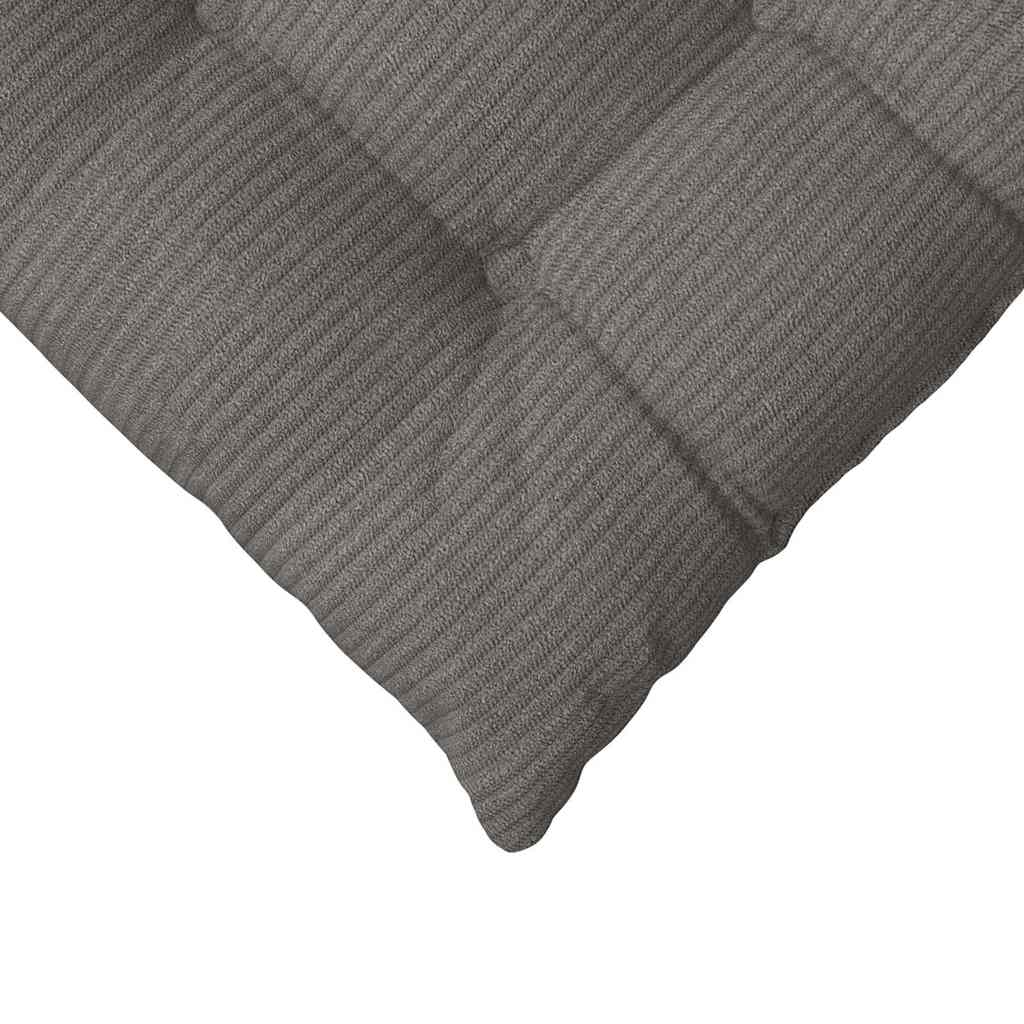 Sitzkissen 4 pcs Hellgrau 40 x 40 x 6 cm Cordstoff