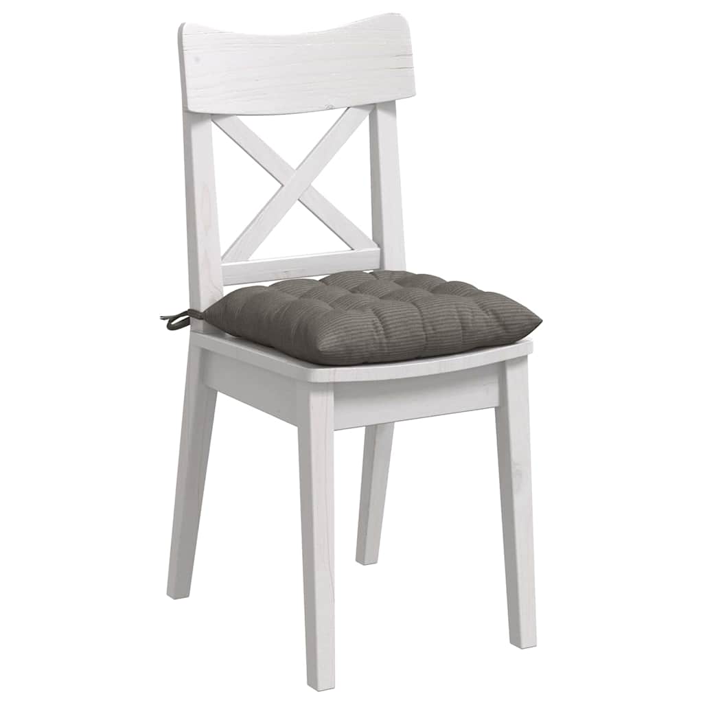 Sitzkissen 4 pcs Hellgrau 40 x 40 x 6 cm Cordstoff