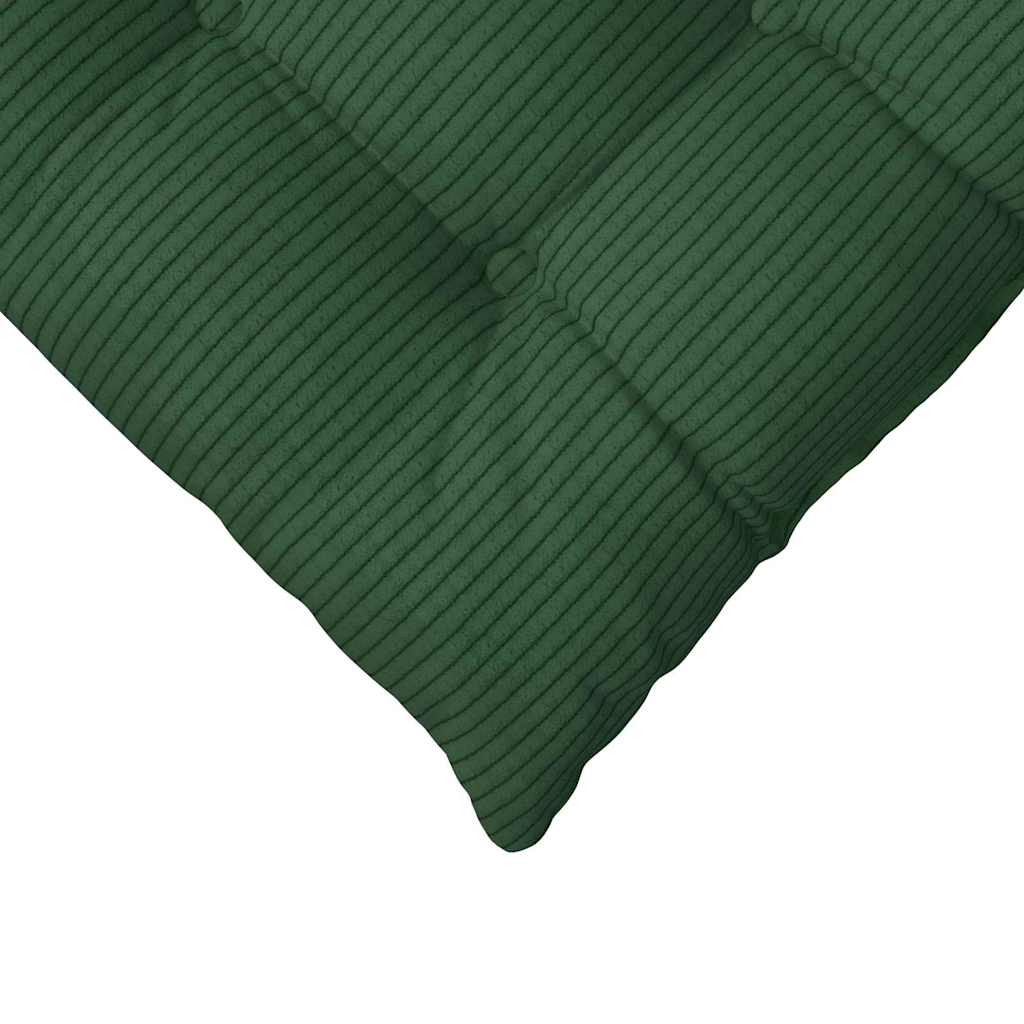 Sitzkissen 4 pcs Dunkelgrün 40 x 40 x 6 cm Cordstoff
