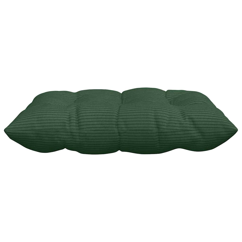 Sitzkissen 4 pcs Dunkelgrün 40 x 40 x 6 cm Cordstoff