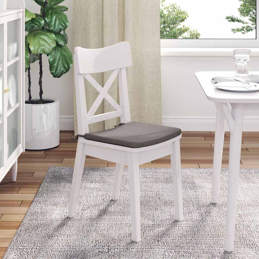 Sitzkissen 4 pcs Taupe 40 x 40 x 3 cm Stoff