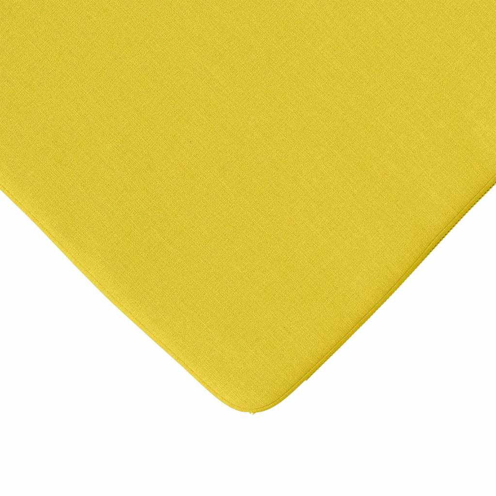 Sitzkissen 4 pcs Helles Gelb 40 x 40 x 3 cm Stoff