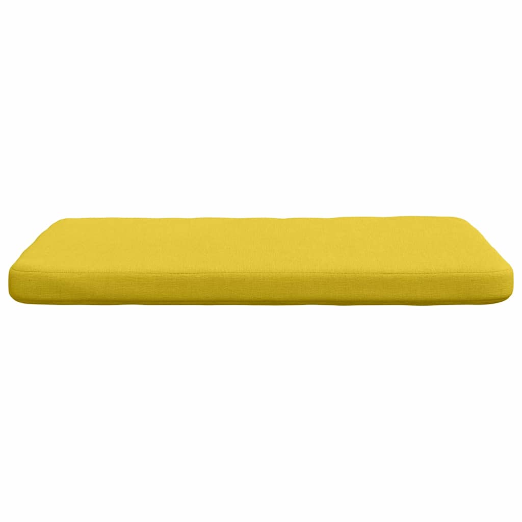 Sitzkissen 4 pcs Helles Gelb 40 x 40 x 3 cm Stoff