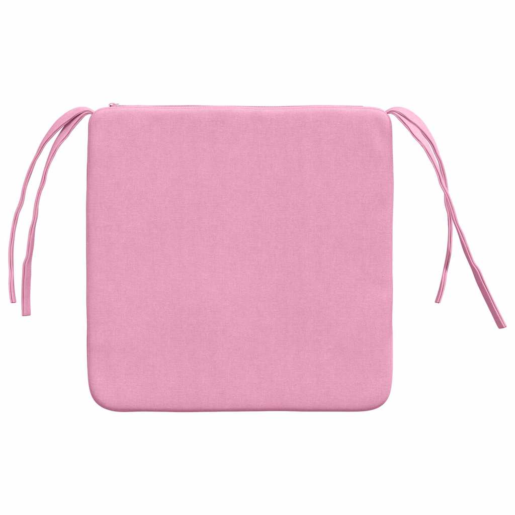 Sitzkissen 4 Stück Rosa 40 x 40 x 3 cm Stoff