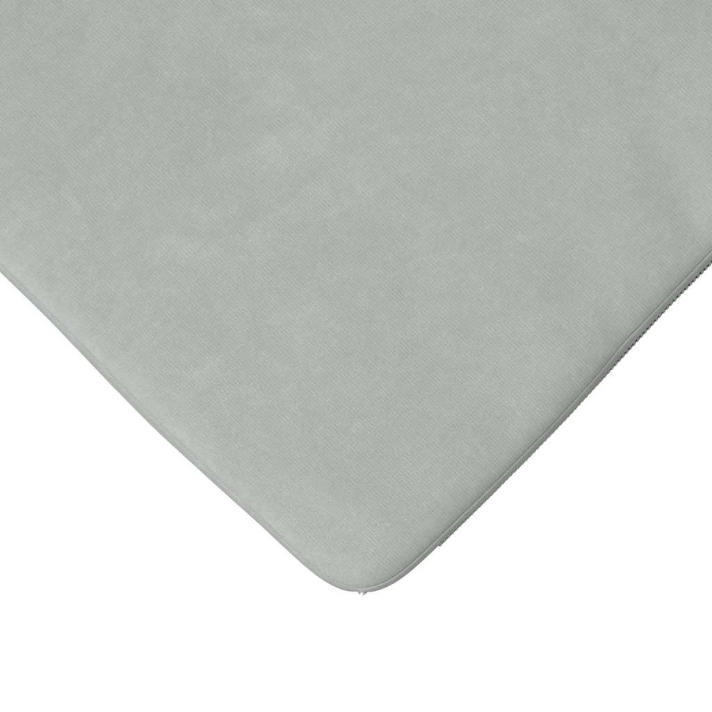 Sitzkissen 4 pcs Hellgrau 40 x 40 x 3 cm Samt