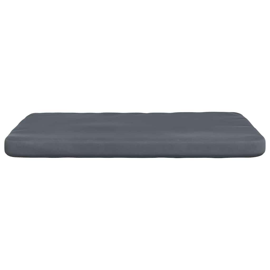 Sitzkissen 4 pcs Dunkelgrau 40 x 40 x 3 cm Samt