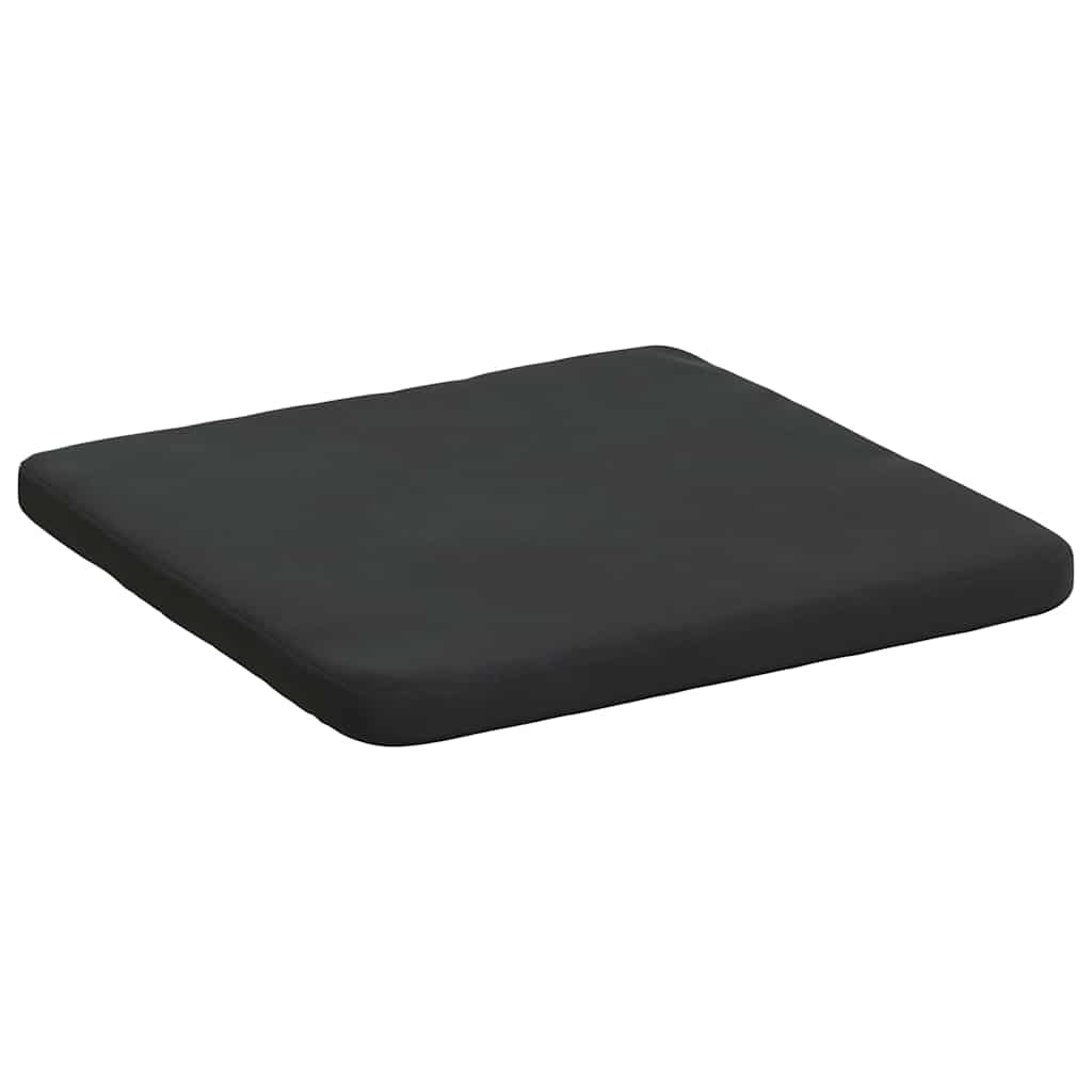 Sitzkissen 4 pcs Schwarz 40 x 40 x 3 cm Samt