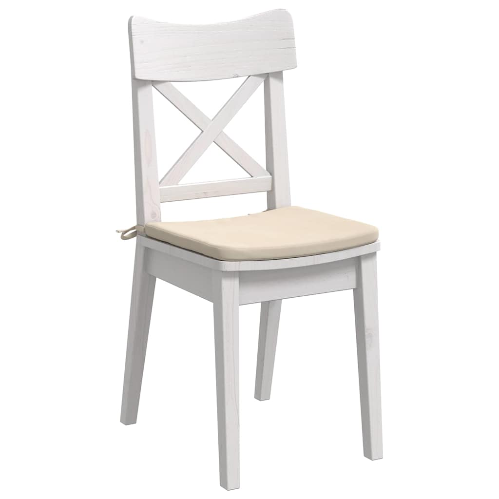 Sitzkissen 4 pcs Beige 40 x 40 x 3 cm Mikrofaserstoff