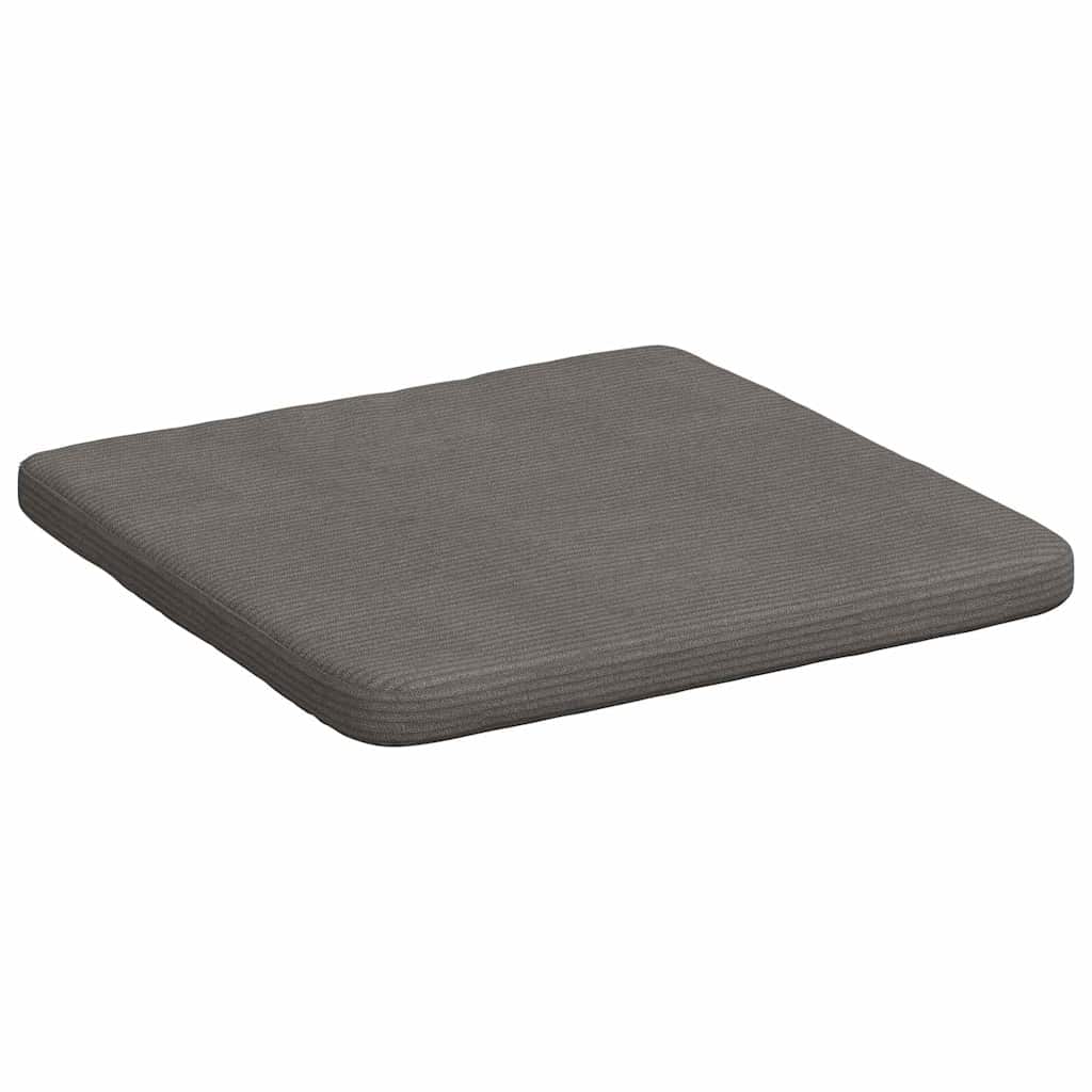 Sitzkissen 4 pcs Hellgrau 40 x 40 x 3 cm Cordstoff