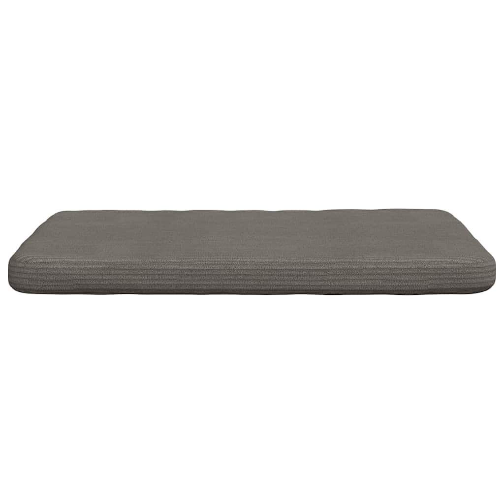 Sitzkissen 4 pcs Hellgrau 40 x 40 x 3 cm Cordstoff