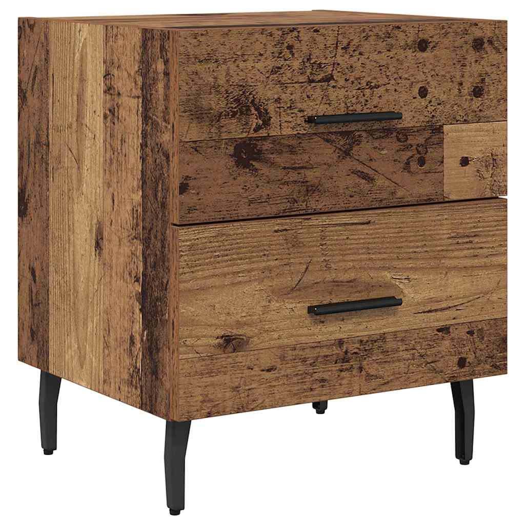 Nachttisch 2 pcs Altholz 40 x 35 x 47,5 cm Holzwerkstoff