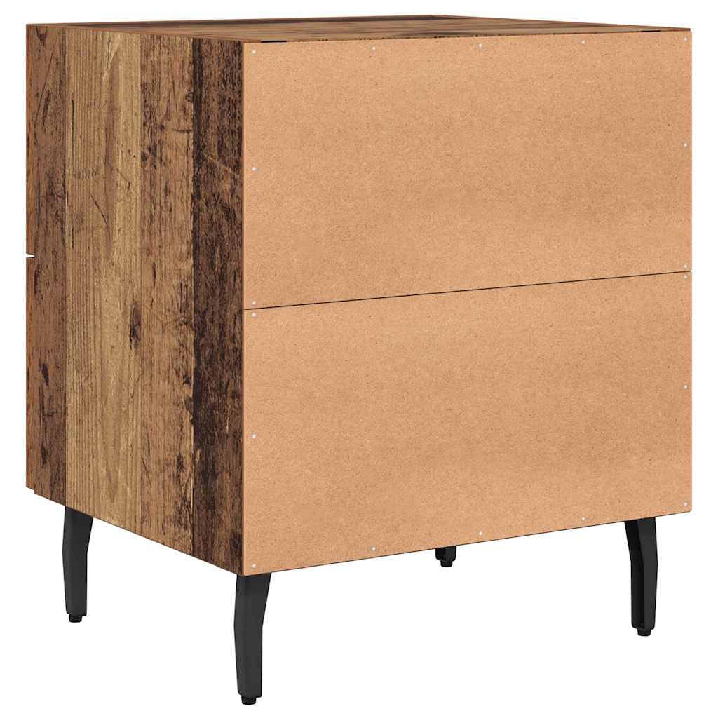 Nachttisch 2 pcs Altholz 40 x 35 x 47,5 cm Holzwerkstoff