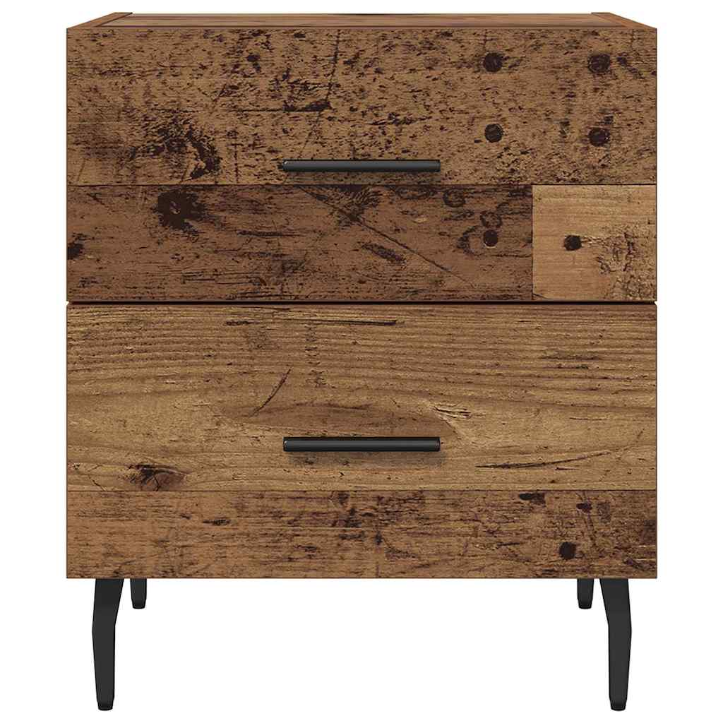 Nachttisch 2 pcs Altholz 40 x 35 x 47,5 cm Holzwerkstoff