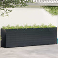 Wagenmüllbehälter für 6 Behälter Schwarz 408 x 77,5 x 121,5 cm