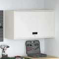 Wandschrank für die Garage mit Gasdrucklift-Tür Weiß
