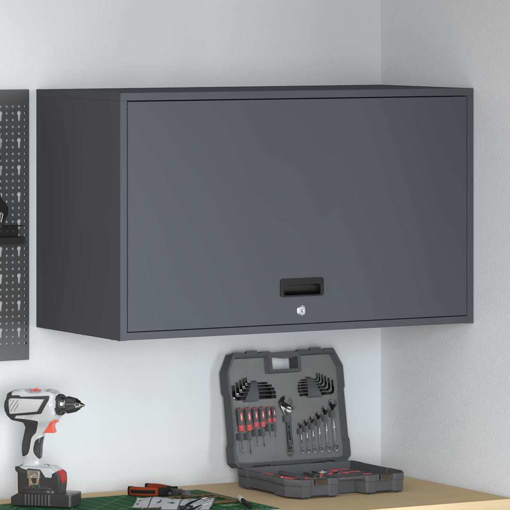 Wandschrank für die Garage mit Gasdrucklift-Tür Anthrazit