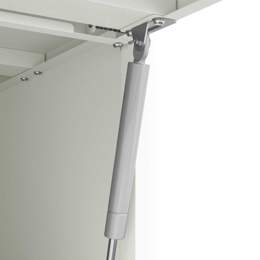 Wandschrank für die Garage mit Gasdrucklift-Tür Weiß