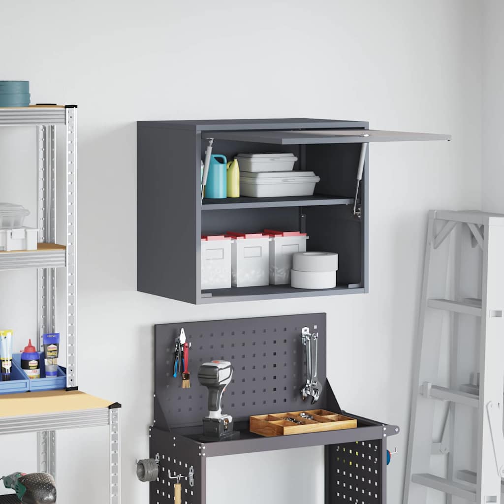 Wandschrank für die Garage mit Gasdrucklift-Tür Anthrazit