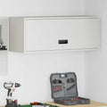 Wandschrank für die Garage mit Gasdrucklift-Tür Weiß