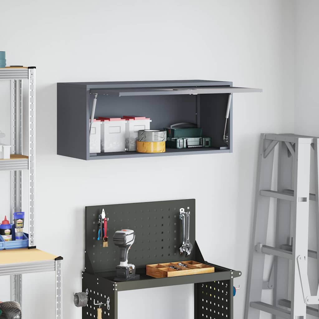 Wandschrank für die Garage mit Gasdrucklift-Tür Anthrazit