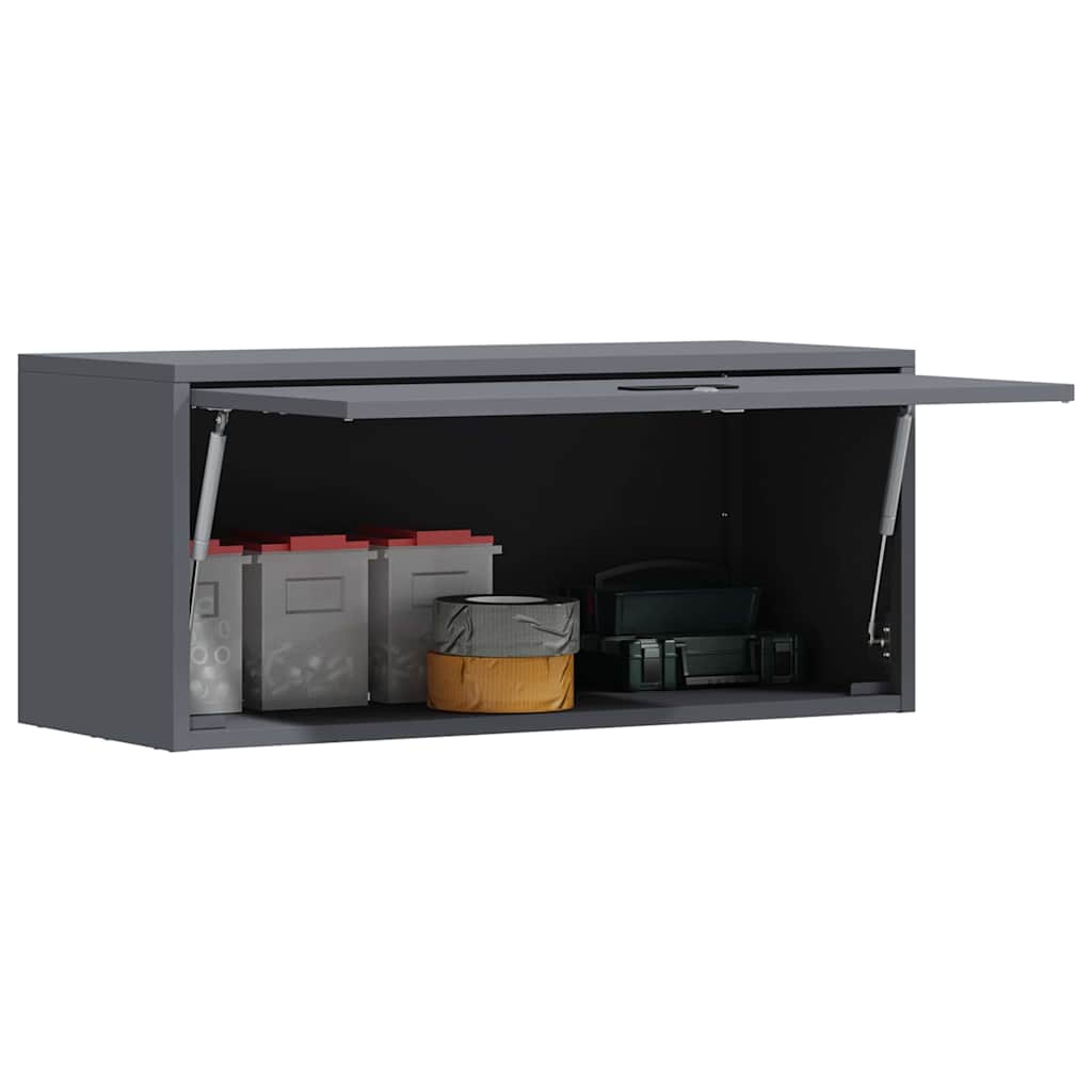 Wandschrank für die Garage mit Gasdrucklift-Tür Anthrazit