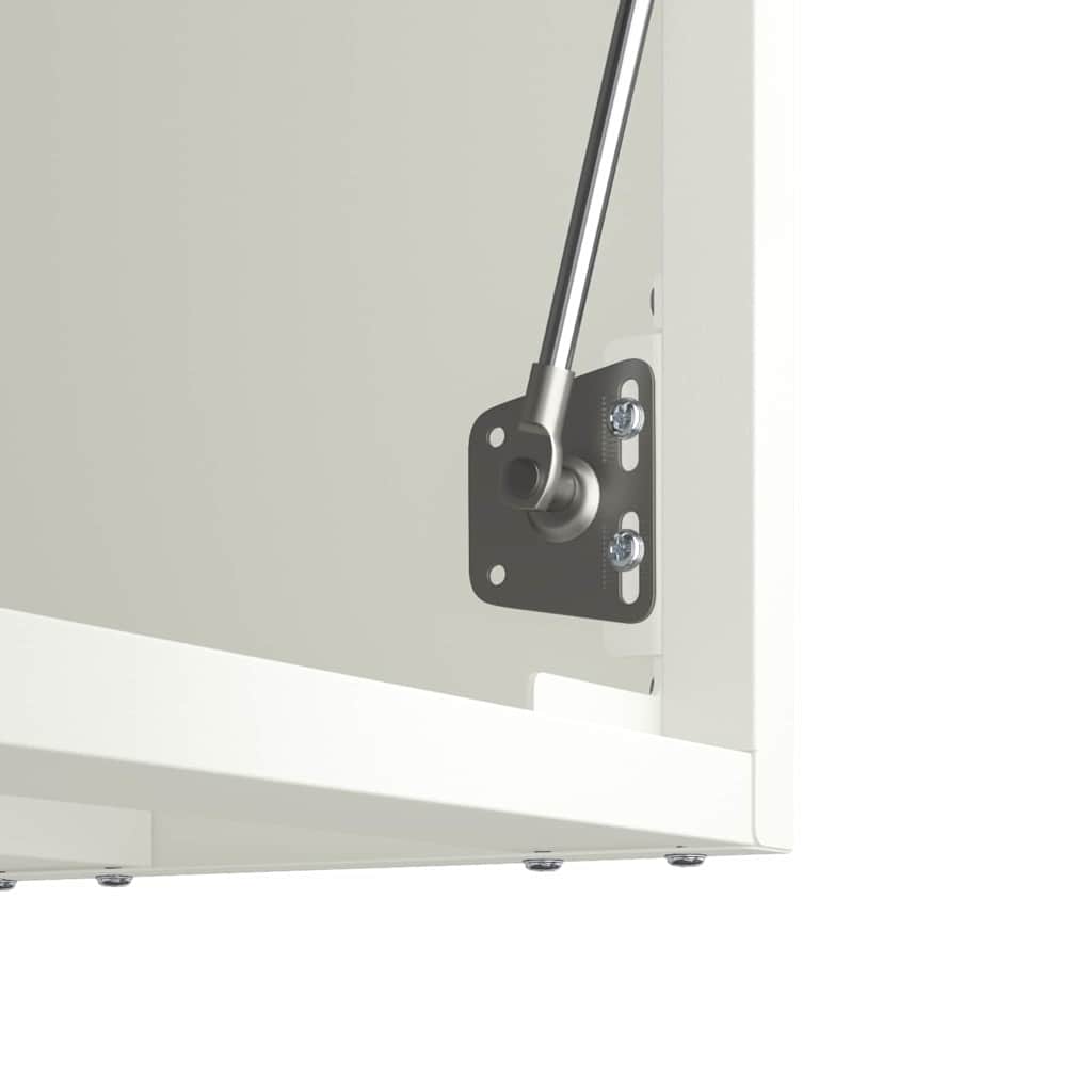 Wandschrank für die Garage mit Gasdrucklift-Tür Weiß