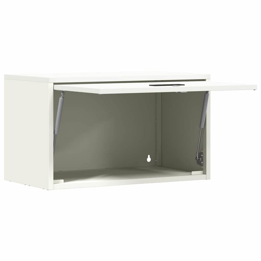 Wandschrank für die Garage mit Gasdrucklift-Tür Weiß