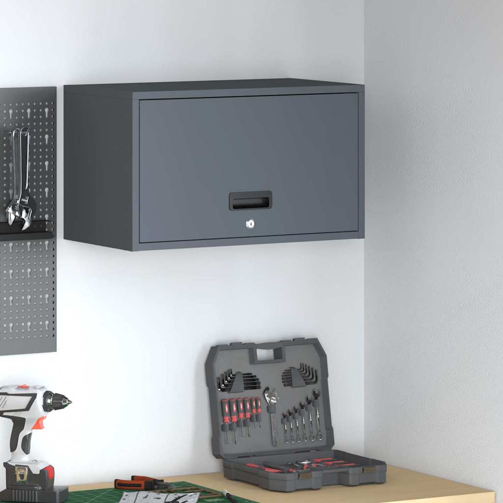 Wandschrank für die Garage mit Gasdrucklift-Tür Anthrazit